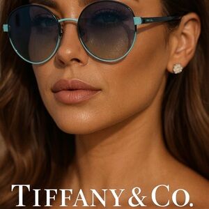 🌸Tiffany & Co. Blue Sunglasses with Case